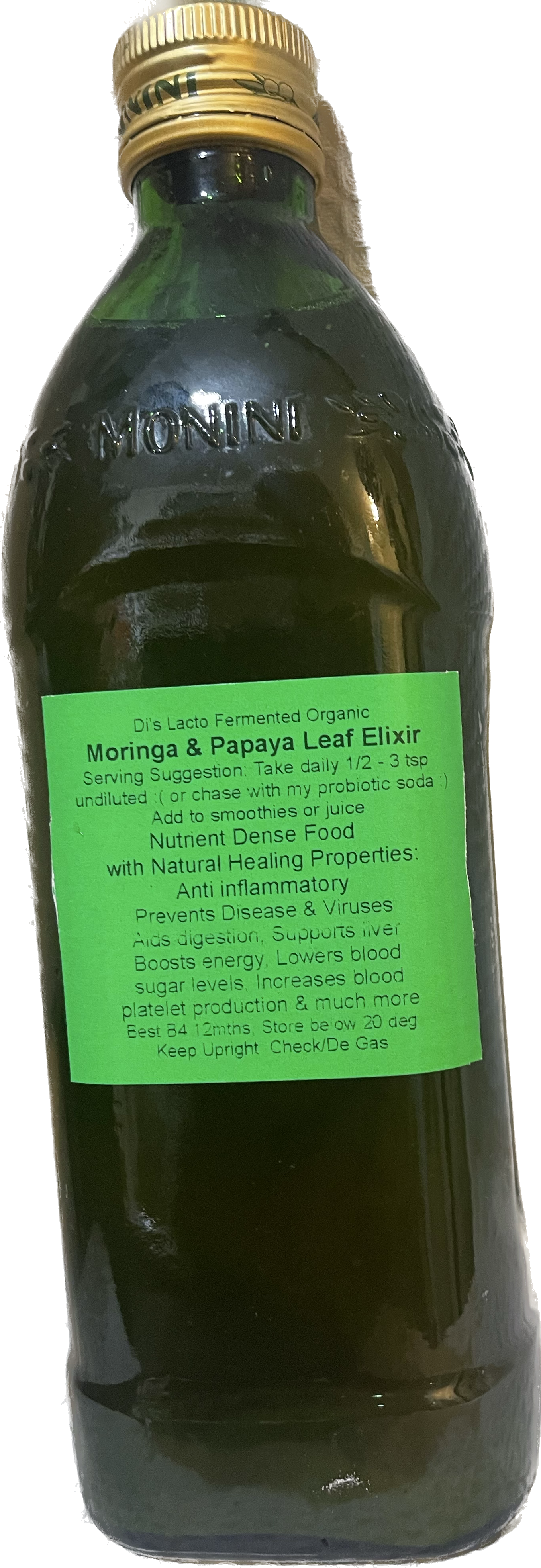 Moringa and Papaya Leaf Elixir
