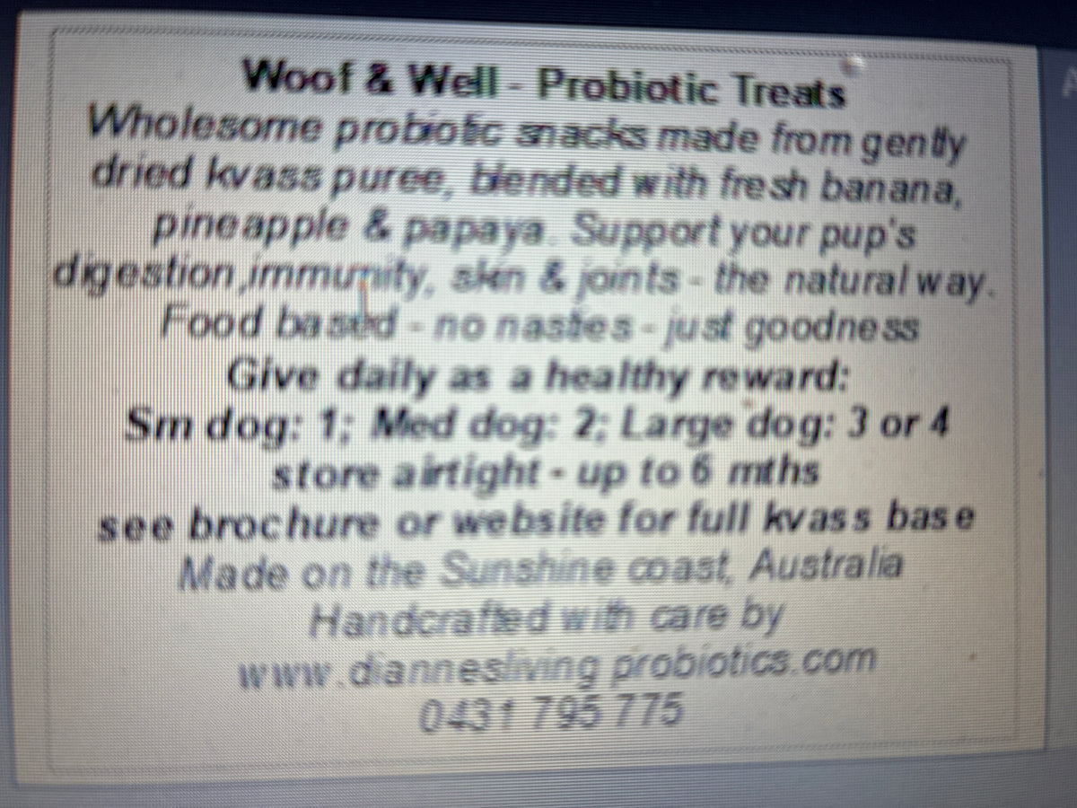 Pet Probiotics - Woof & Well & Paw-Biotics powdering