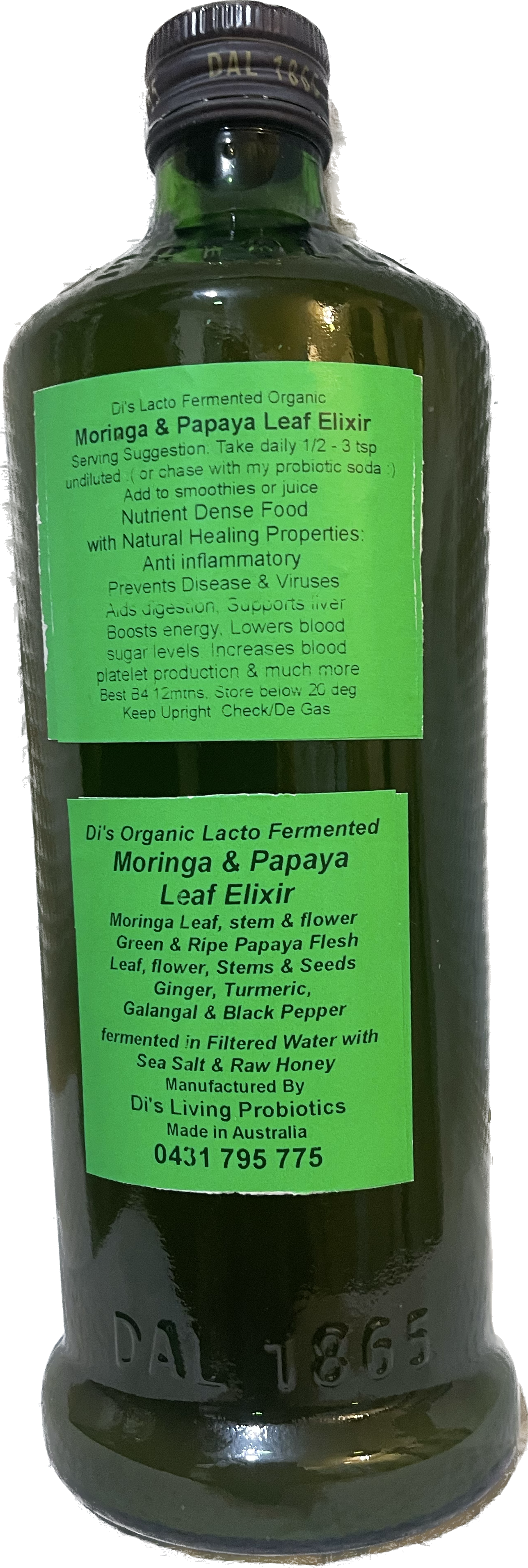 Moringa and Papaya Leaf Elixir